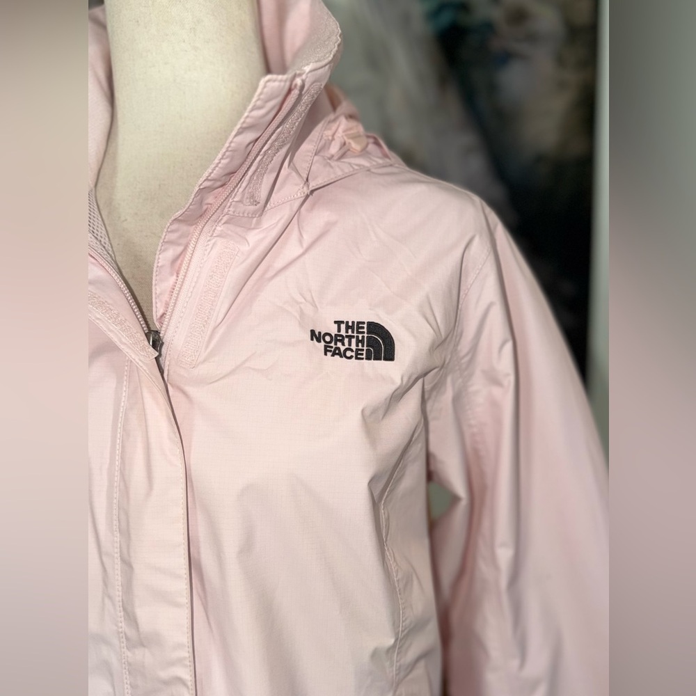 Super Nice The North Face Resolve Pale Pink Hooded Rain Jacket - Picture 3 of 7